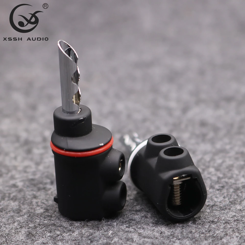 8 шт. Hi end латунь Медь Плакировка родия в черном корпусе для аудио видео динамик