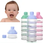 Портативный дозатор сухого молока для новорожденных, 4-х уровневый дозатор сухого молока для путешествий, контейнер для хранения