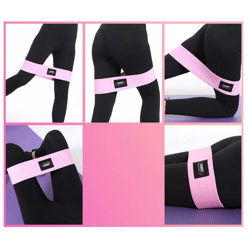 Унисекс повязка на бедро с круглой петлей для фитнеса эластичная резинка