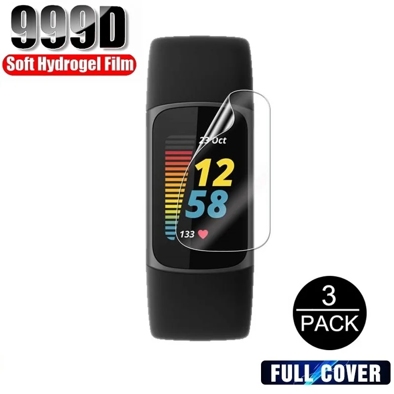

Protective Film for Fitbit Charge 5 4 3 2 Sense Inspire 2 Luxe Ionic Fitbit Versa 3 2 Screen Protector Foil Guard (Not Glass)
