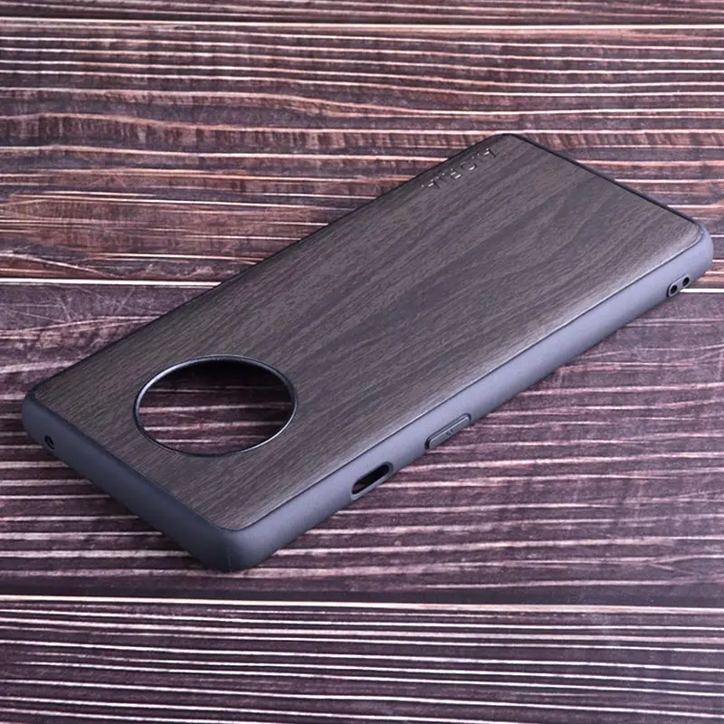Чехол с деревянным узором для Oneplus 7 Мягкий ТПУ силиконовый материал и дерево