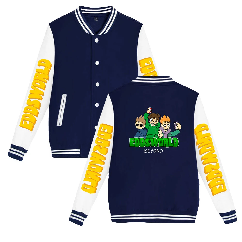 

WAWNI Eddsworld Baseball Jacket Hip Hop Jacket Trendy Baseball Print Jacket Casual Tops Fashion Baseball Jacket 2021 New Clothes