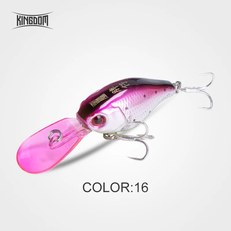 5316-16 Kingdom Fishing Приманка Crankbait Isca искусственная Jerakbait медленное погружение 50 мм 5 г Воблер для мелкой рыбы форель, щука модель приманки 5316 - Цвет: 5316-16