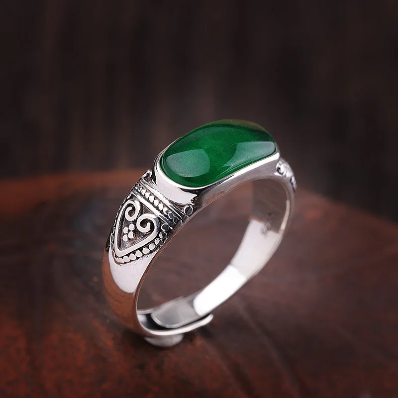 Модные Винтажные кольца в форме сердца без угли для женщин квадратный халцедон