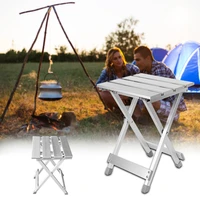 multifunction folding stool camping non slip aluminum alloy outdoor hiking convenient portable chair space saving fishing home