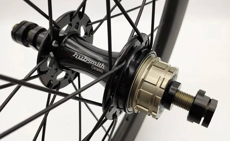 Углеродное колесо Brompton супер светильник 16''349 SEMA TPI керамический подшипник Hubsmith концентратор 2 скорости пользовательское колесо велосипеда o.l. D 74/112 мм