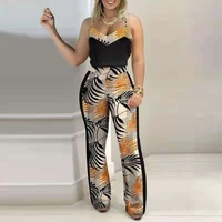 2021 summerspring new fashion casual personality sling casual tow piece for women female pants suit a244