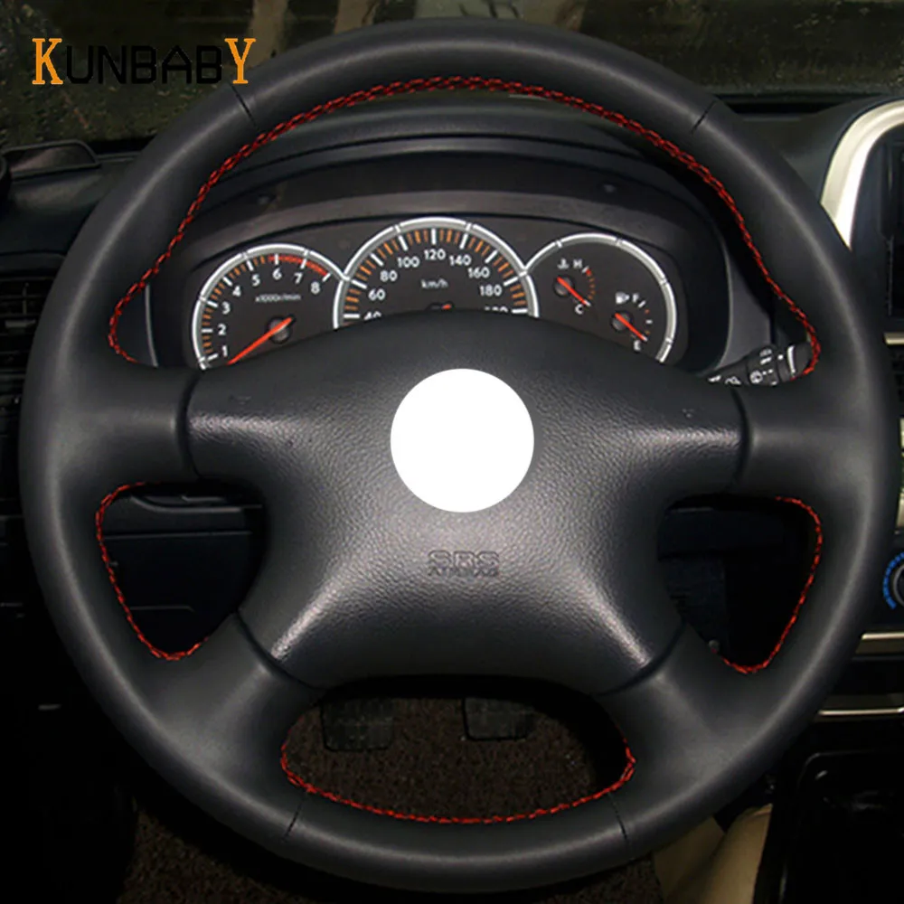 KUNBABY чехол рулевого колеса автомобиля из натуральной кожи для Nissan Almera N16 Pathfinder