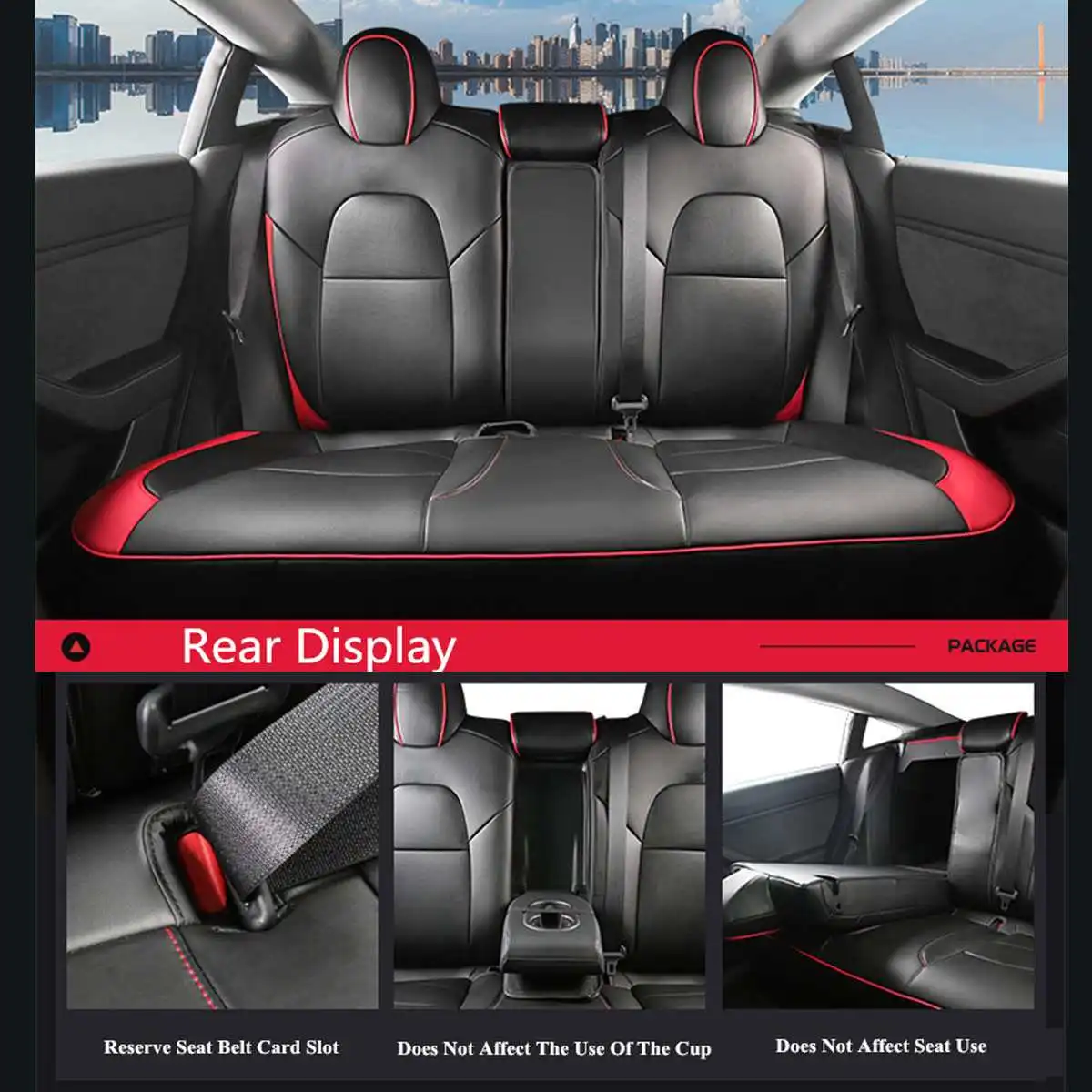 

Breathable Car Seat Cover Pad Automobile Seat Covers Auto Seat Cushion Protector Mats Car Interior Accessories For Tesla Model 3