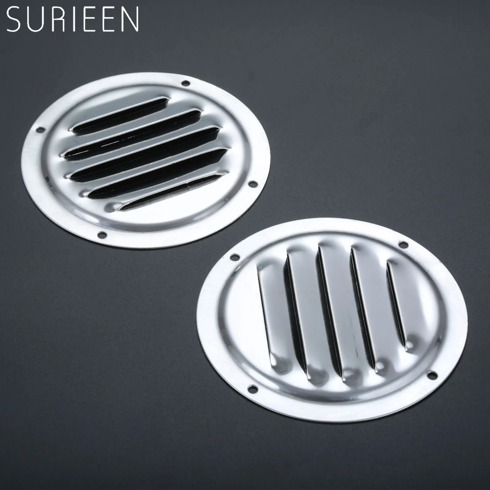 Жалюзи круглые 4 дюйма из нержавеющей стали с 5 отверстиями 2 шт. аксессуары для