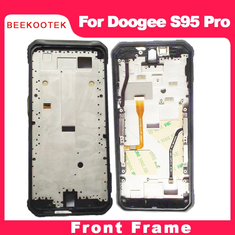 Оригинальная передняя рамка ЖК-дисплея + Внешняя мощность + фото + запасной кабель со сканером отпечатков пальцев для Doogee S95 Pro/S95Pro