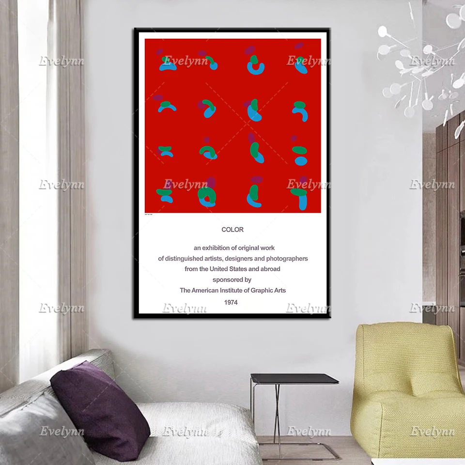 Выставочный плакат выставка оригинальных работ для американского института