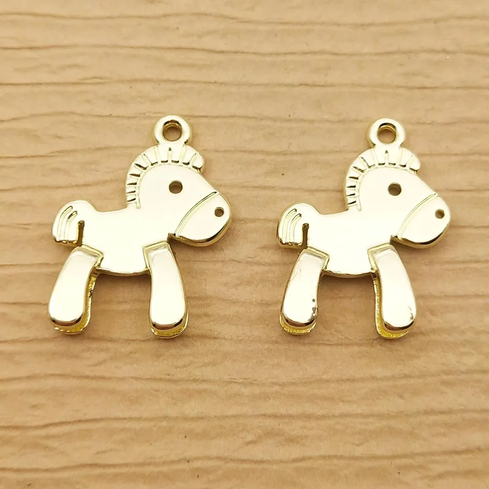 

10 шт. 17x21 мм подвеска hobbyhorse для изготовления ювелирных изделий, модные серьги, подвески, ожерелье, шармы, браслет, шарм, фурнитура «сделай сам...