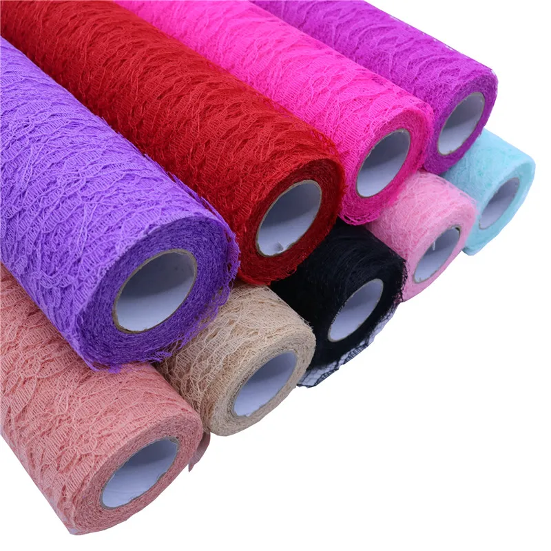 

Lace Tulle Roll Fabric DIY Craft Baby Shower Wedding Party Decoration Table Runners Christmas Decoration for Home Table 10 Yds