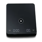 Бытовые кухонные весы 3 кг0,1 г, Новые Электронные измерительные весы для кофе со светодиодный ным экраном и зарядкой