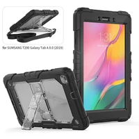 hxcase for samsung galaxy tab a 8 0 case 2019 t290 t295 cases with built in kickstand and removable shoulder strap silicon cover