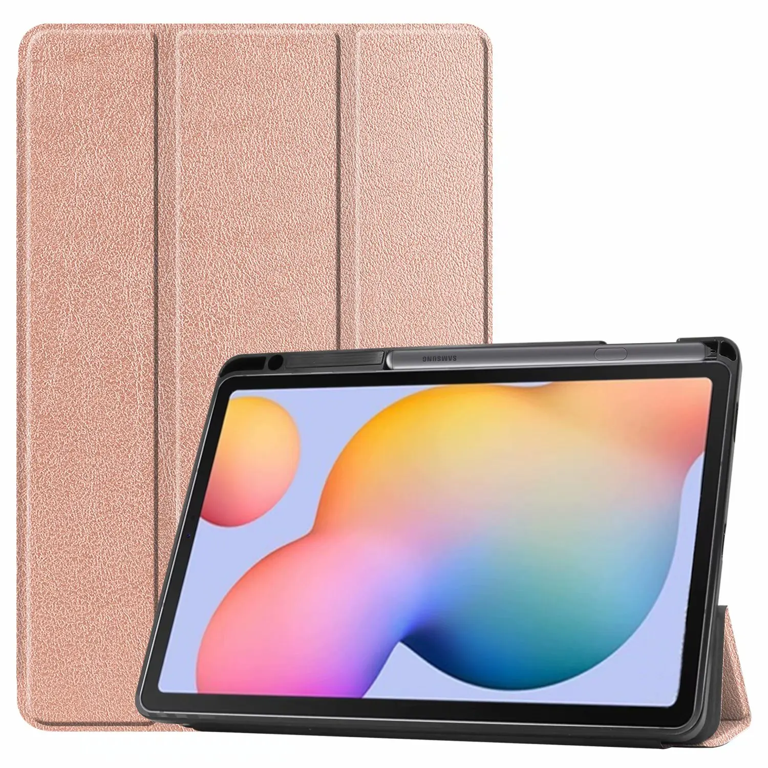 

Ultra Thin PU leather Stand Protective Tablet Flip Cover For Samsung Galaxy Tab S6 Lite 10.4"INCH SM P610 P615 Trifold case