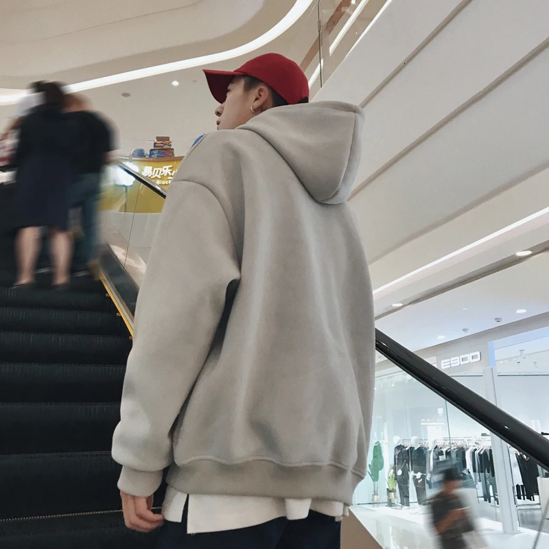 Мужская толстовка с капюшоном Повседневная Свободная Толстовка пуловер