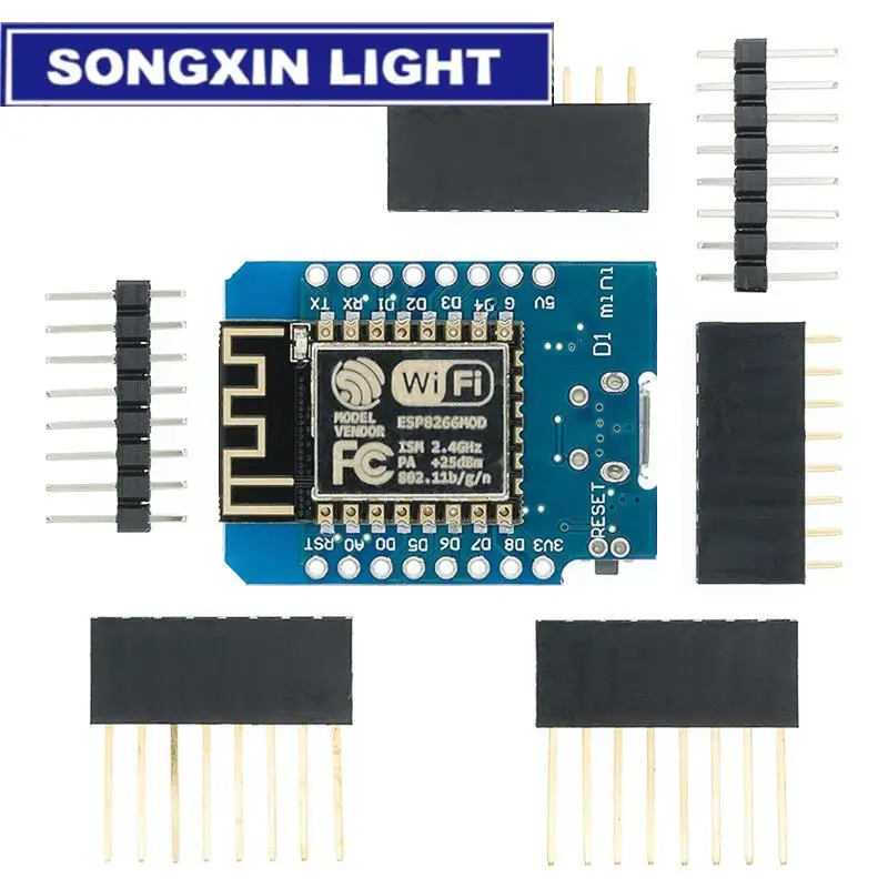 WeMos D1 Mini Pro V3.0 NodeMcu 4MB/16MB bytes Lua WIFI Internet of Things Development board based ESP8266 CH340G Nodemcu V2 | Электронные