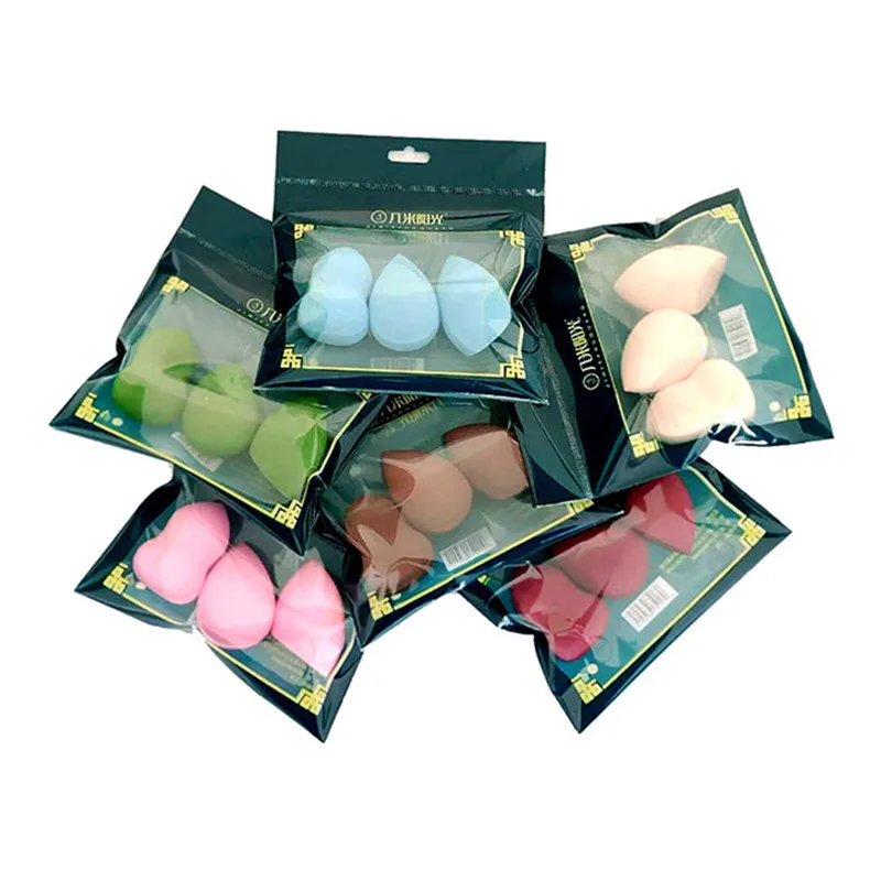 

3PCS Makeup Sponge Puff Beauty Egg Face Foundation Powder Cream Sponges Cosmetic Puff Powder Puff Makeup Tool Women's Beauty