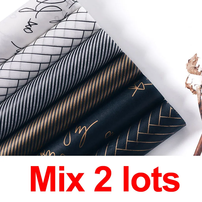 Mix 2lots 10 шт. батик бумага цветы оберточная бумага 60*60 см Упаковка букета бумага ручной работы DIY цветочный подарок свадебный макет материалы - Цвет: Mix 2lots