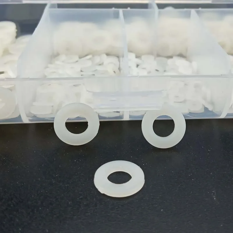 500Pcs M2 M2.5 M3 M4 M5 M6 White Plastic Nylon Washer Flat Spacer Seals Gasket Ring 6 Sizes | Обустройство дома