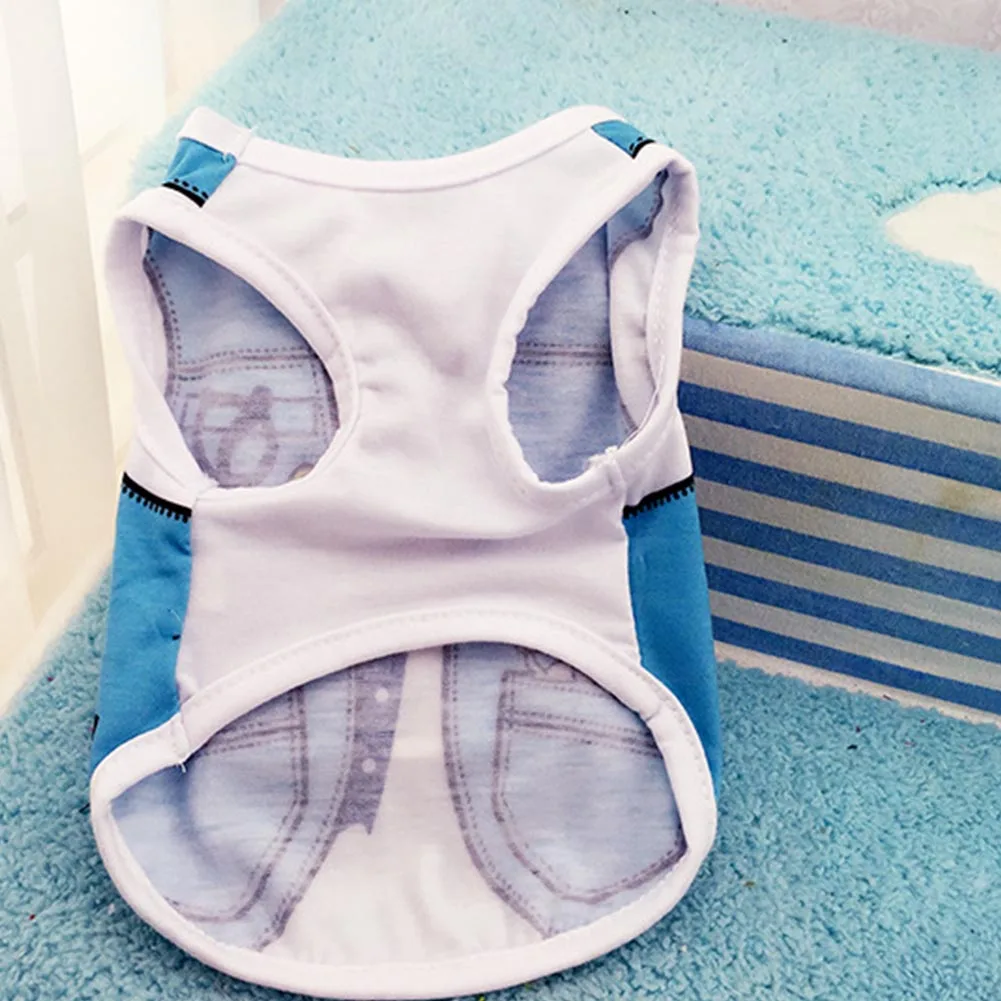 Жилет для домашних питомцев С мультяшным рисунком на весну и лето одежда собак