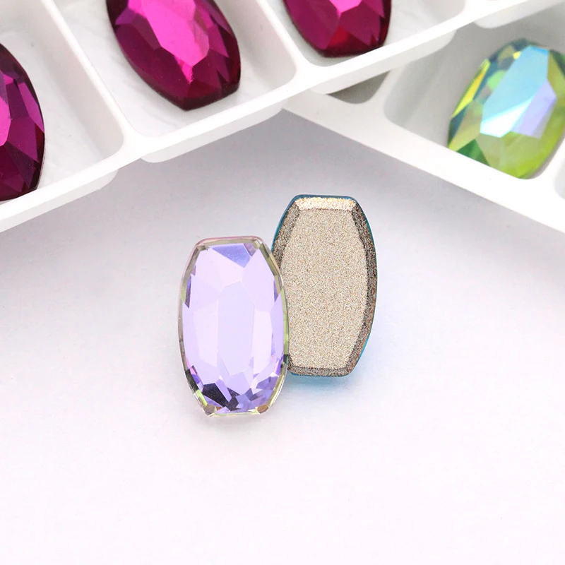 Стеклянные стразы идеального качества плоская задняя часть Кристаллы Стразы для