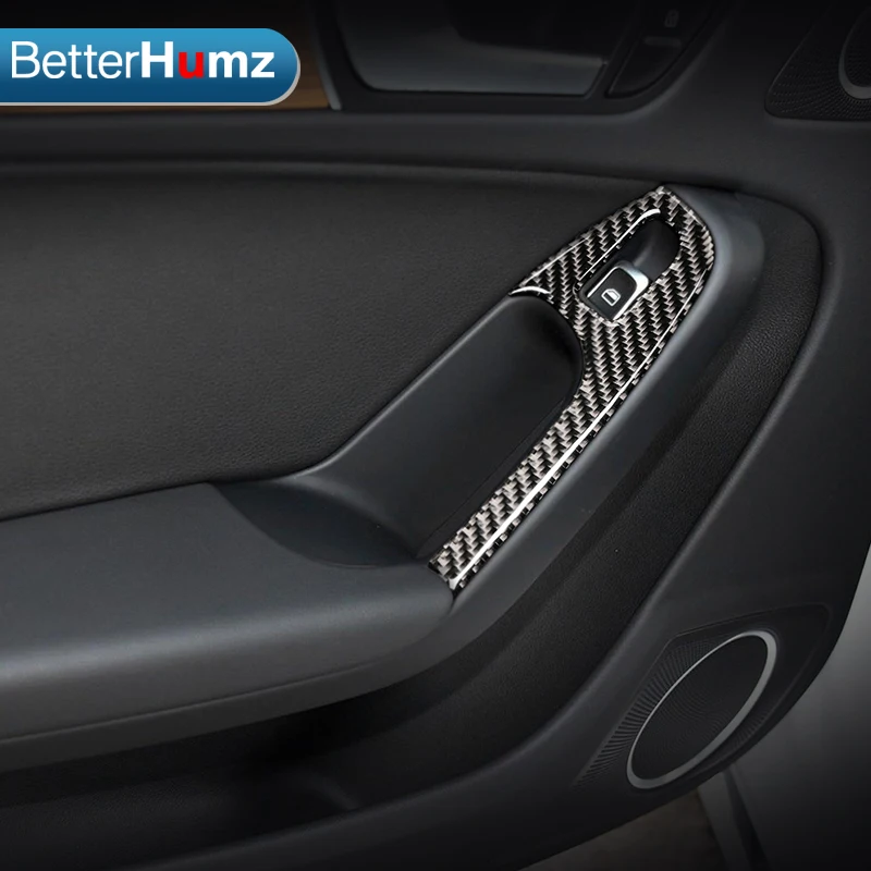 Стеклоподъемник для Audi A4 2009 2016 из углеродного волокна рамка управления