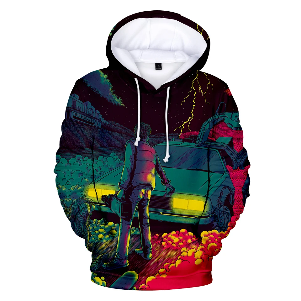 

Back To The Future Hoodies Men Women Fashion Hooded Pullover Harajuku Autumn Casual Hoodie Oversized Streetwear Hip Hop Hoodies