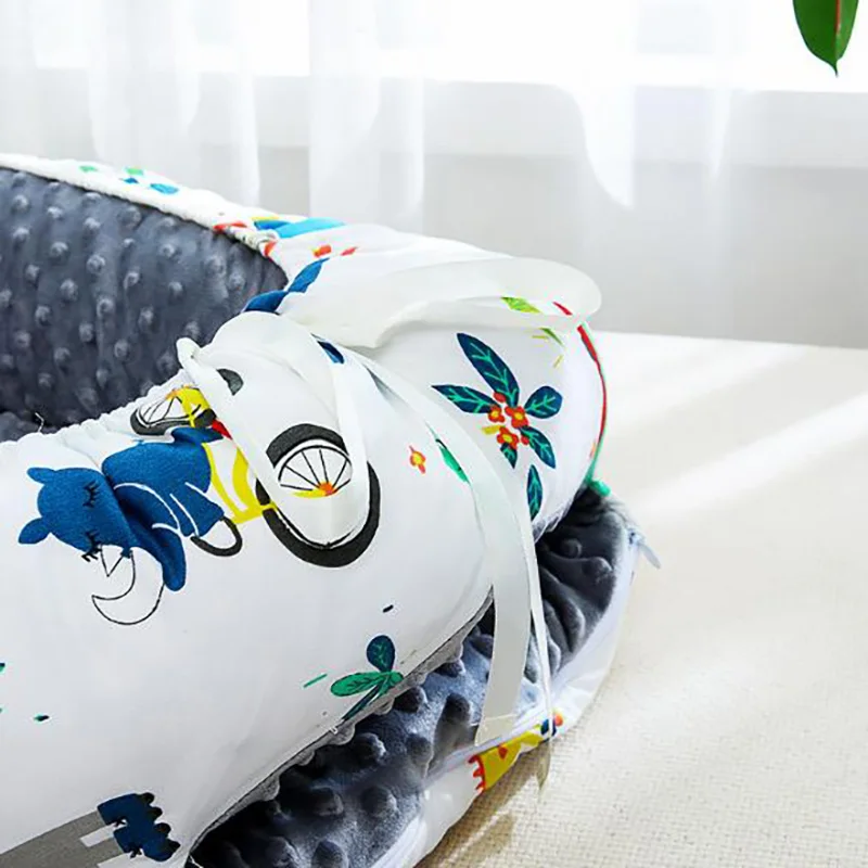 2 шт./компл. зимняя дорожная кроватка гнездо с бархатной подкладкой детская