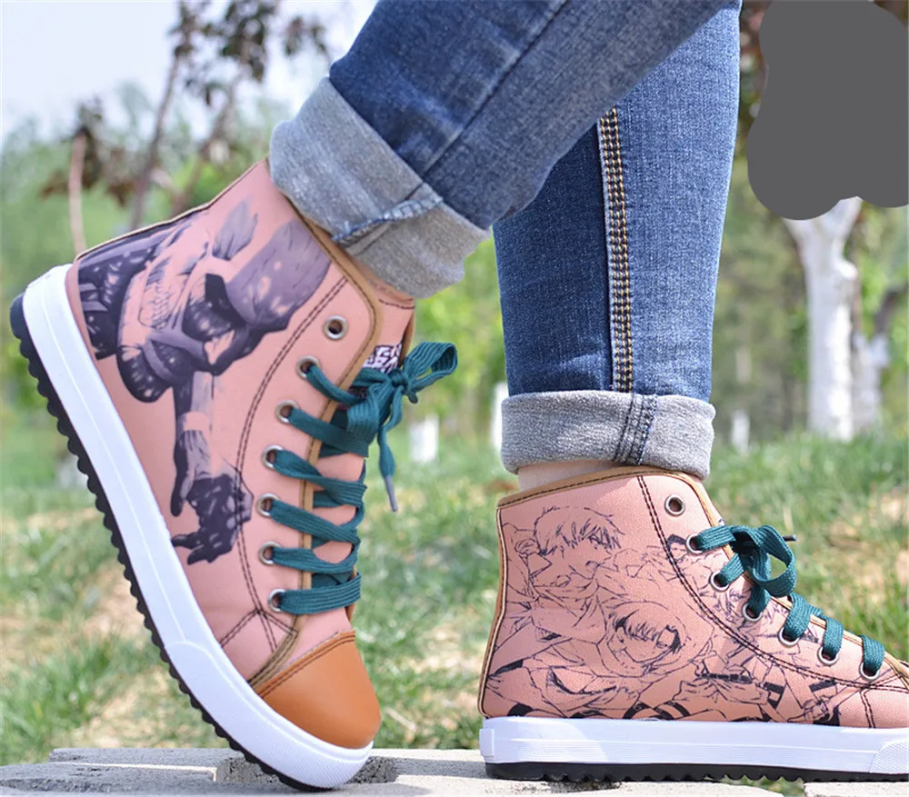 Обувь для косплея аниме атака на Титанов холщовая обувь мужчин и женщин