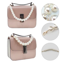 new fashion pearl chain strap for bags women handbag accessories purse handles belt cute replacement bead chain belt for tote