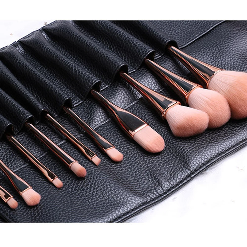 

Make Up Brushes Set 10pcs Professional Powder Foundation Eyeshadow Cosmetics Tools Soft Synthetic Hair
