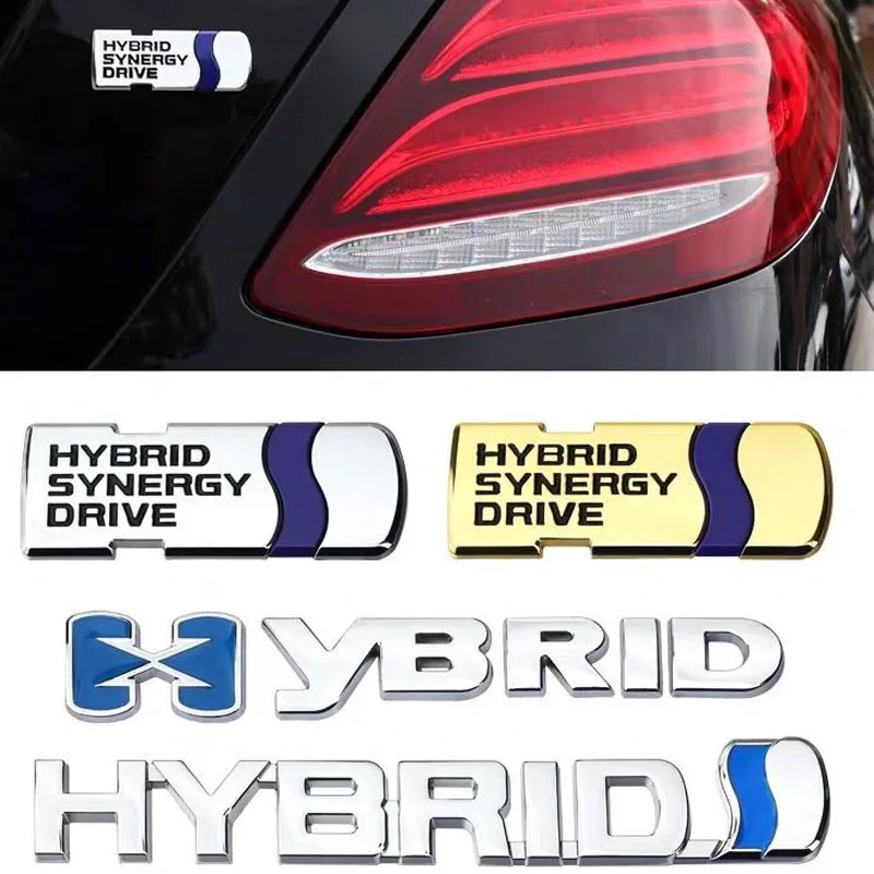 1 шт. Автомобильная гибридная Металлическая наклейка этикетка подходит для Toyota