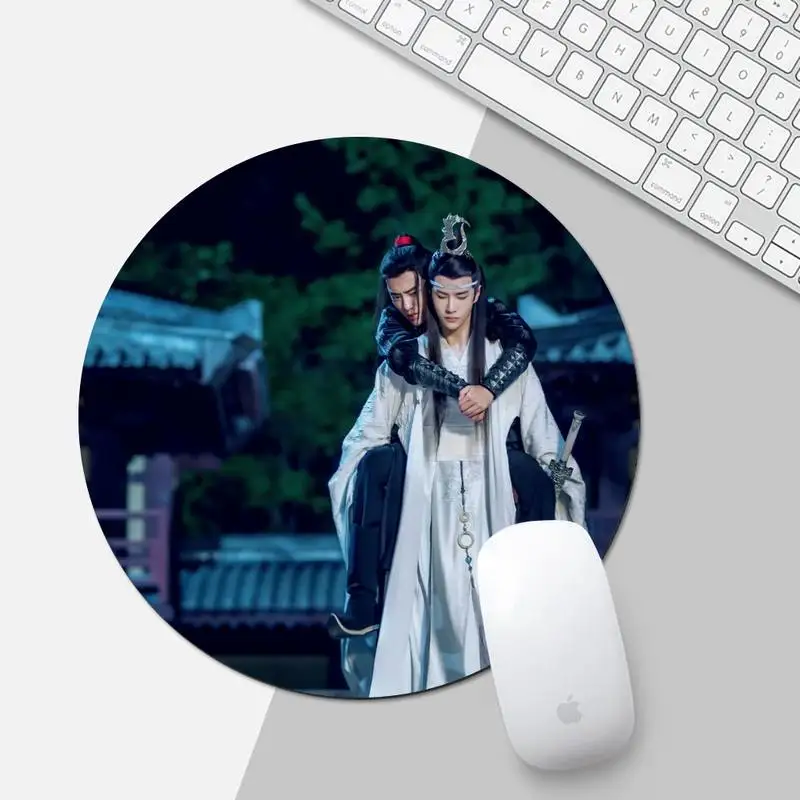 

chenqingling Locking Edge Mouse Pad Game Game Office Work Round Mouse Mat pad XL Non-slip Laptop Cushion mousepad