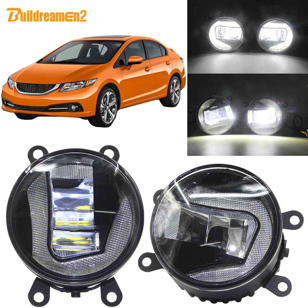 Buildreamen2 автомобиля H11 светодиодный проектор внешний туман светильник + дневные