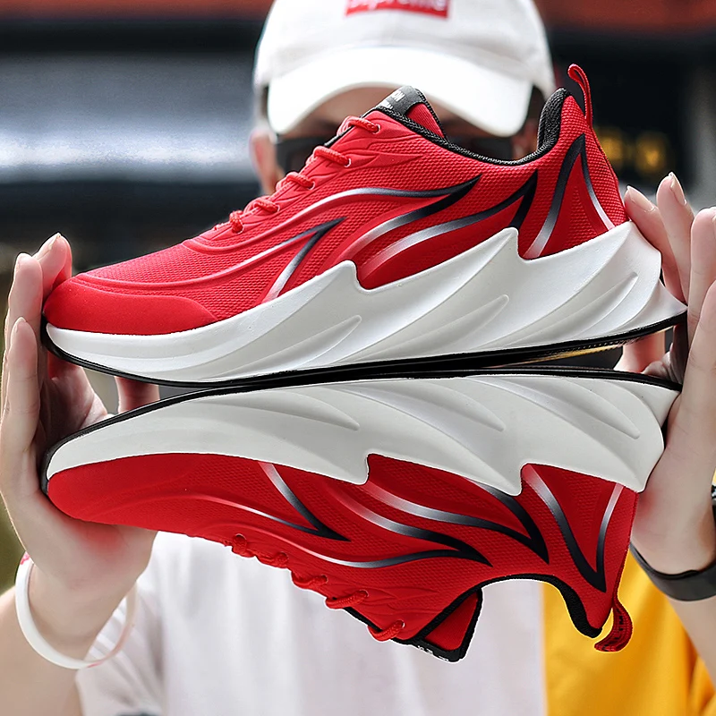 

genuine fashion casuales shoes para Light leather Male shoe on Casual slip leisure solid 39 de black sneakers mesh sneaker sale