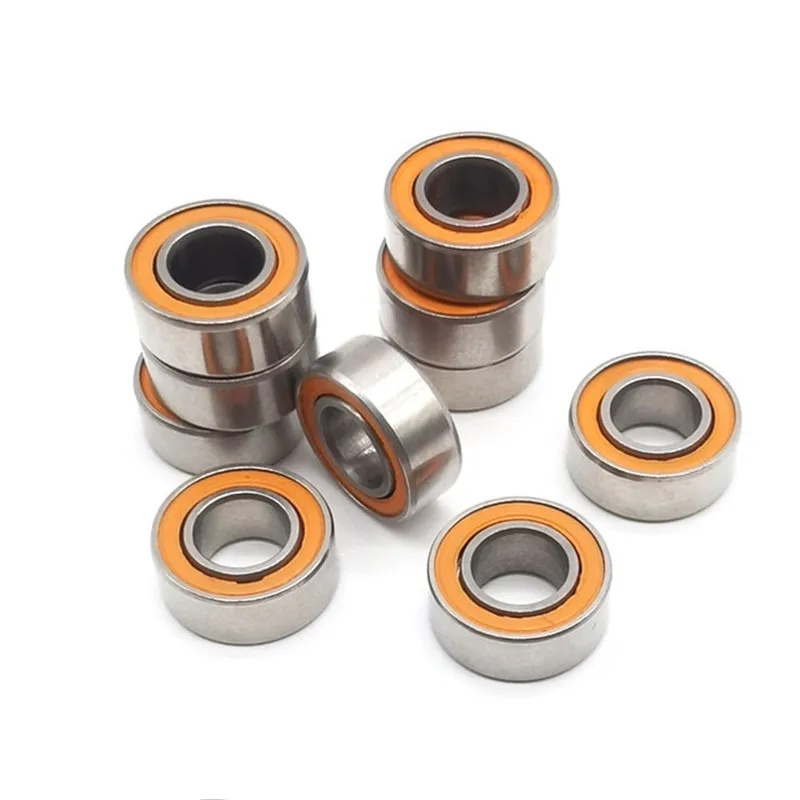 10pcs/50pcs SMR115-2RS 5*11*4mm Stainless Steel Hybrid Si3N4 Ceramic Ball Bearing fishing gear 5x11x4mm SMR115C-2RS ABEC-7 - купить по