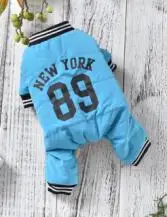 Sky Blue Спортивная дешевая одежда для собак для маленьких собак синий оранжевый зимний щенок йоркширского терьера домашний питомец породы Бишон парка одежда Прямая поставка - Цвет: Sky Blue