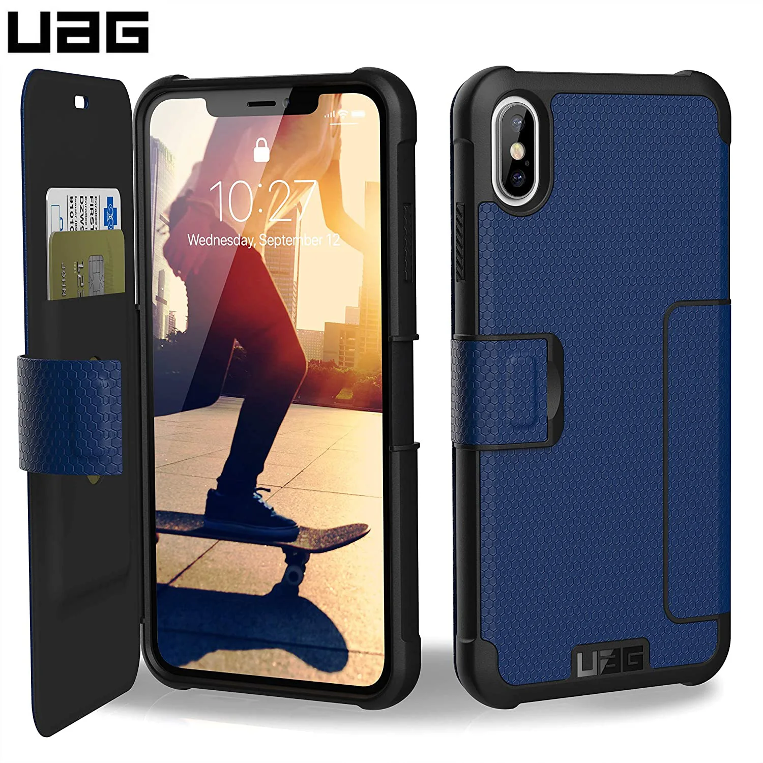 

UAG Metropolis Folio Case For iphone SE 2020 7 8 Plus X Xs Xr 11 12 Pro max mini 6 6S Military Clamshell Phone Card Cover