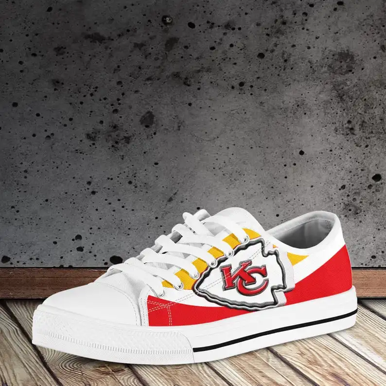 

Kansas City Custom Shoes Chiefs Mens Womens Designer Leisure Sneakers Men Casual Canvas Shoes