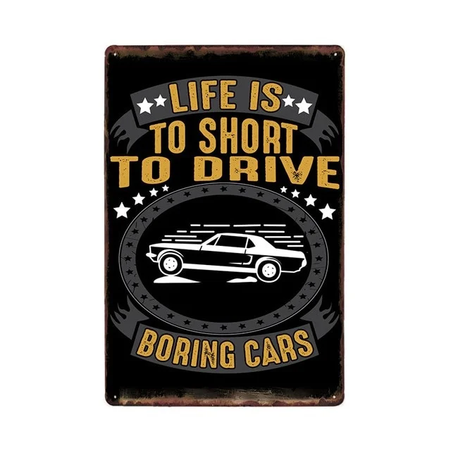 

Proverbs Car Vintage Metal Signs Garage Poster Pub Decorative Club Plaque Cafe Wall Decoration Home Decor 20x30cm