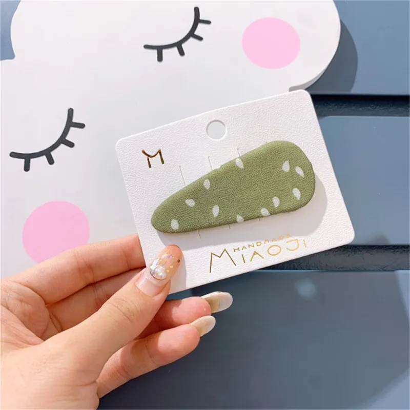 Заколка для волос с волнистыми точками простой зажим в стиле студенток милыми