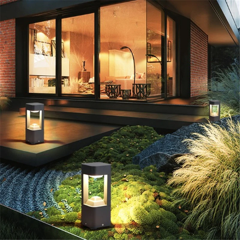 MUCHTING СВЕТОДИОДНЫЙ дорожный столбик светильник Открытый Садовая лужайка