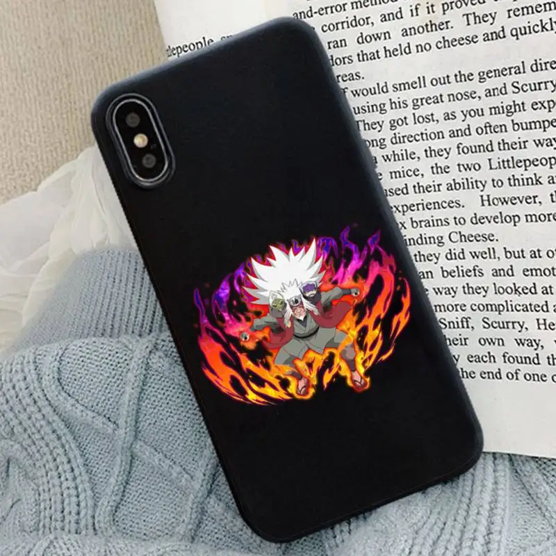 

Naruto Phone Case Black Silicone For Iphone 6 7 8 11 12 Plus XR X XS SE2020 11/12PRO Max Cases