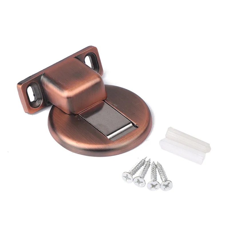 Magnetic Door Holder Stopper Invisible Doorstop Wall Floor Mount Safety Catch Stainless Steel Door Suction Bedroom Supplies