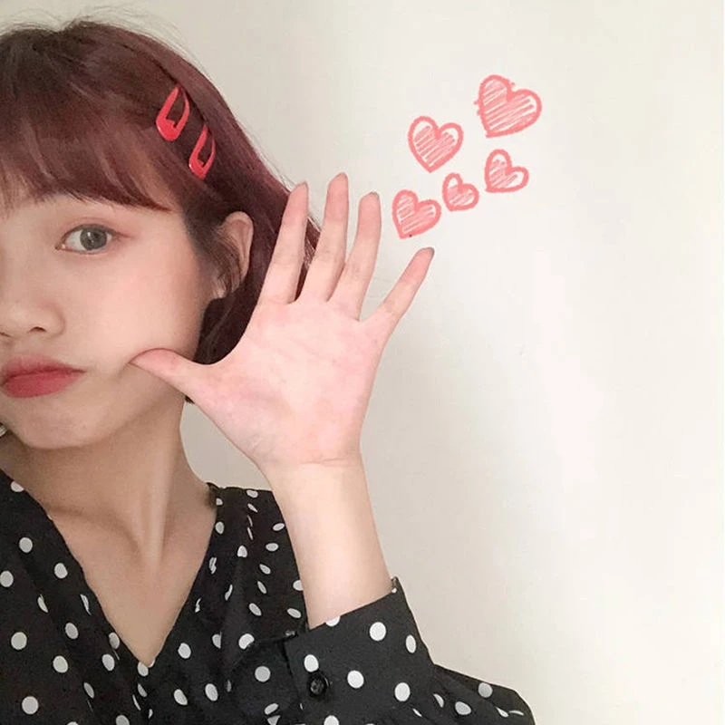 

10-40pcs Children Cute Color Hairclip Head Jewelry Drop-shaped Clip Hair Accessories Cute Fashion Baby Clip Hairpin Hair Styling