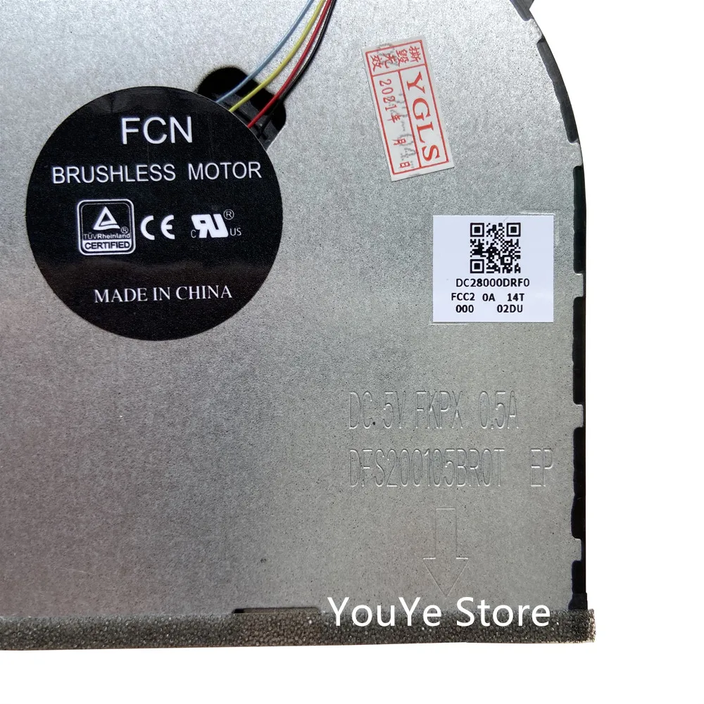 Новый оригинальный вентилятор охлаждения процессора графического кулер для Lenovo