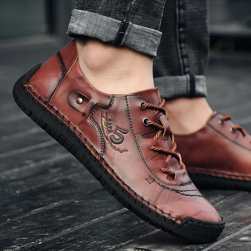 

High Quality Formal Shoes Party Designer Men's New 2021 Men Casual For Office Business Tourism Oxford Brand Large Size